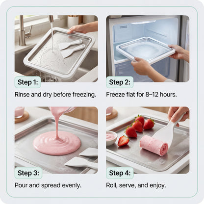 Neatly™ Rolled Ice Cream Plate